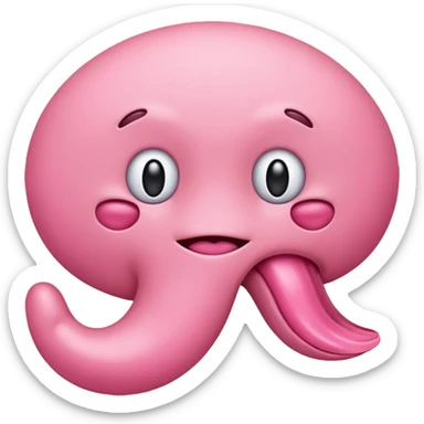 An emoji symbolizing a prostate sticker