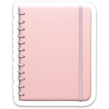 Light pink note book  sticker