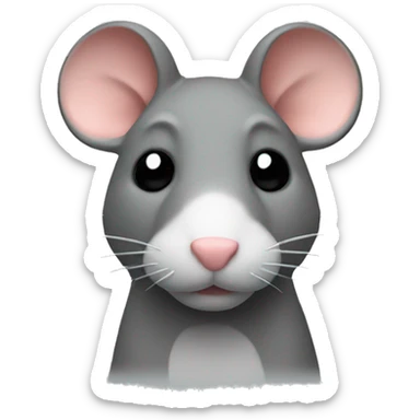 Rat glass sticker