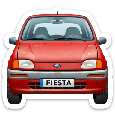 Ford fiesta 1998 MK4 old sticker