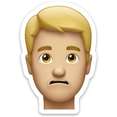 Person smacking their face sticker