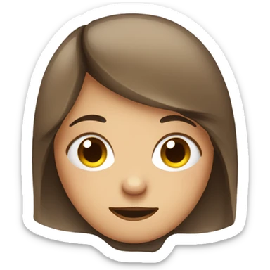 tired girl and happy  sticker