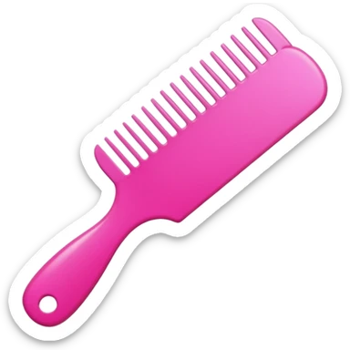 Pink comb and nail polish  sticker