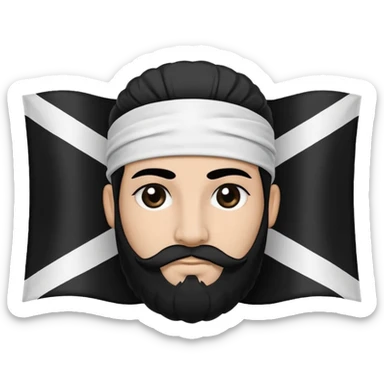 The flag of the island in the south of France , Corsica  sticker