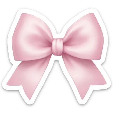 Light pink bow sticker