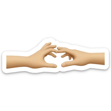 creation of adam hands sticker