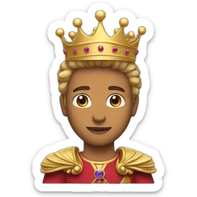 prince with a crown sticker
