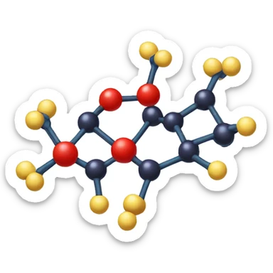 molecule structure of cortisol sticker
