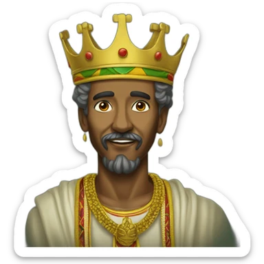haile sellasie king of ethiopia sticker