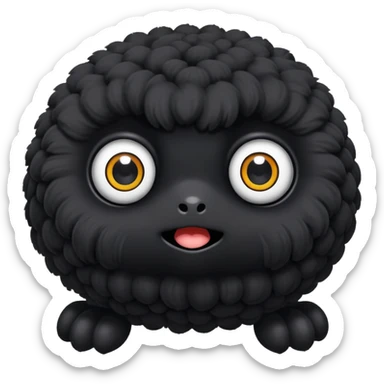 soot balls from spiited away sticker