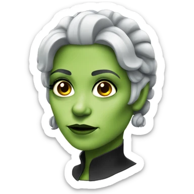 Attractive  female Frankenstein sticker