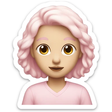 pale pink gu no sticker