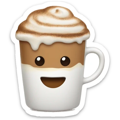 Christmas mocha latte  sticker