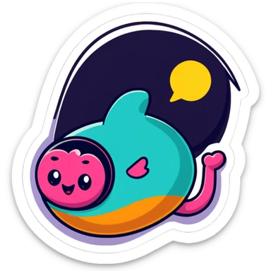 'Dana Dawson' name in a playful, bold, and fun sticker style sticker