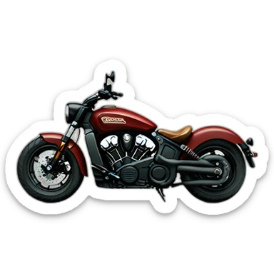 indian scout bobber motorcycle sticker
