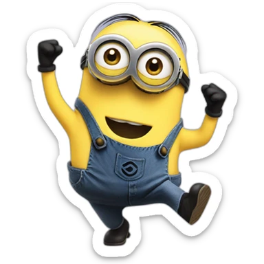 dancing minion sticker