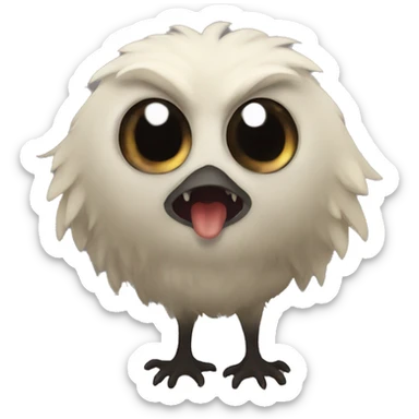 cursed animal sticker