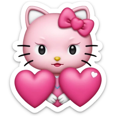 Hello kitty baddie emoji sticker