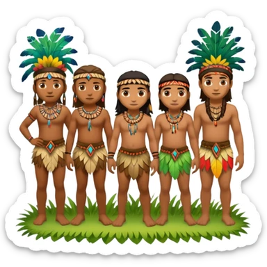 Jungle people sticker