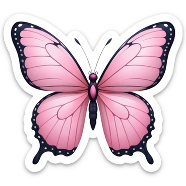 pink butterfly sticker
