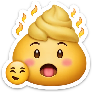 Someone farting, use the emoji 😭 please sticker