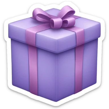 Lilac present sticker