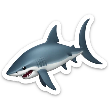 Un requin qui marche sticker