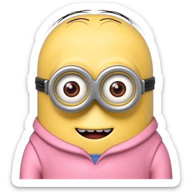Minions rosa sticker