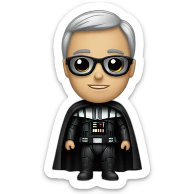 dark vador geek sticker