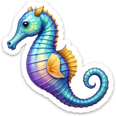 Sea horse pregnant Sea horse sticker