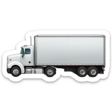 truck backing up sticker