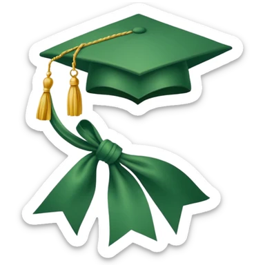 Corona d’alloro laurea  con nastro  sticker