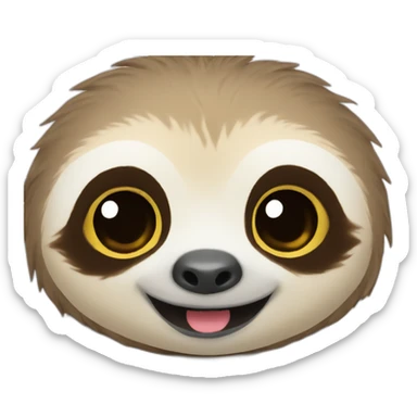 Baby sloth sticker