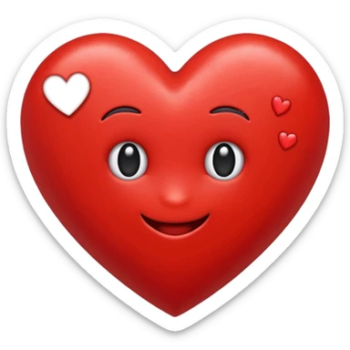 Emoji con el corazón flechado sticker
