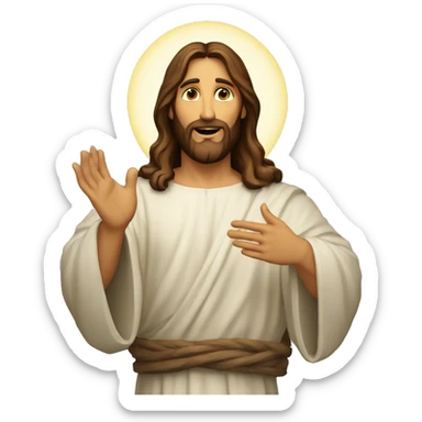 Jesucristo con las manos atadas sticker