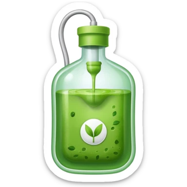 Matcha in iv bag sticker