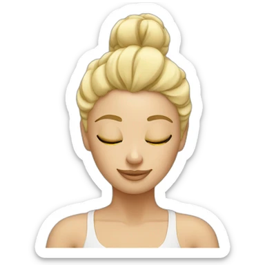 Yoga blonde sticker