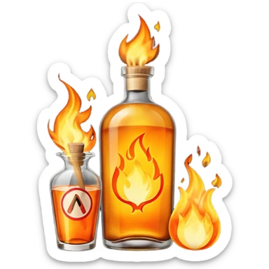 Cocktail molotov sticker