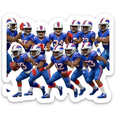 Denver broncos crushing buffalo bills sticker