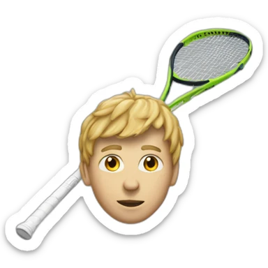 Jannik Sinner raquette sticker