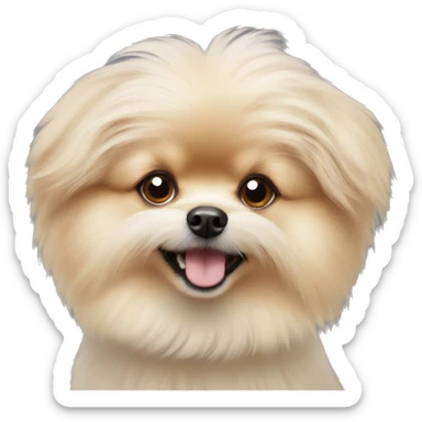 pomeranian poodle sticker