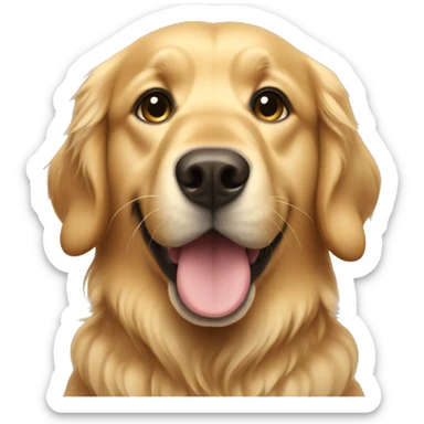 A golden retriever  sticker
