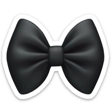 Black bow sticker