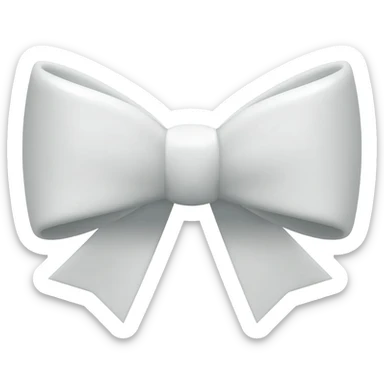 🎀 but white sticker