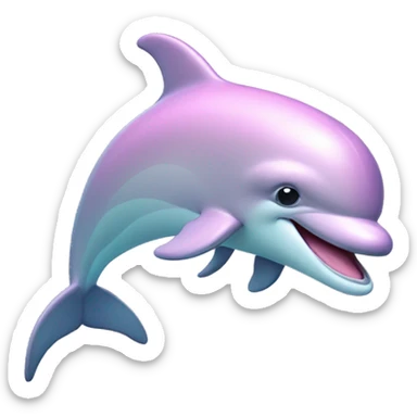 Pastel-pink-colors-dolphin sticker