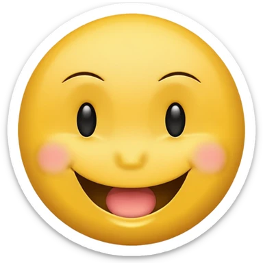 Smiley emoji teasing sticker