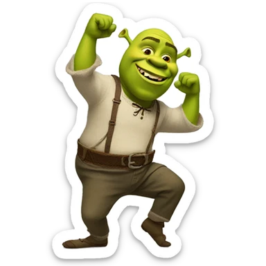 Shrek Dancing sticker