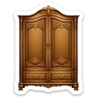 wooden wardrobe sticker