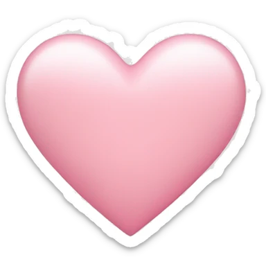 light pink heart sticker