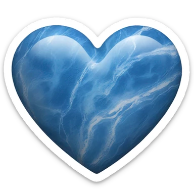 Blue Marble Heart sticker
